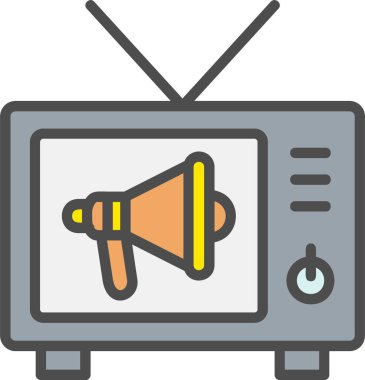 Propaganda Vektör Simgesi Tasarımı