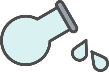 Kaynaşmış Sıvı Vektör Simgesi Tasarımı