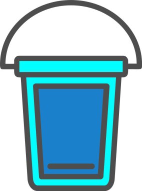 Bucket Vector Icon Design