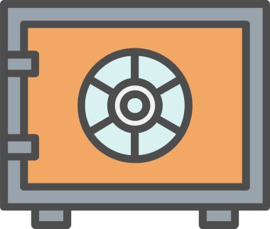 Safe Box Vector Icon Design