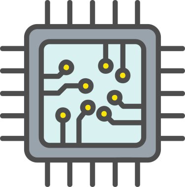Cpu Vector Icon Design