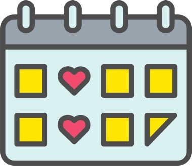 Takvim vektör simgesi tasarım