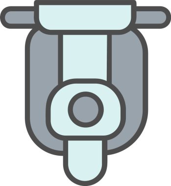 Motosiklet Vektörü Simgesi Tasarımı