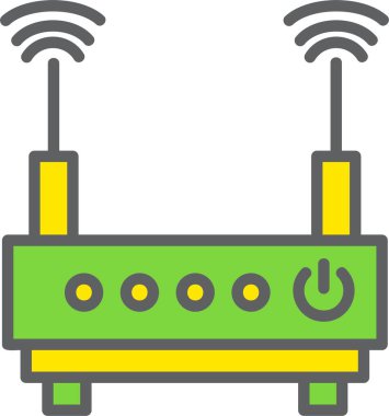 Router Vector Icon Design