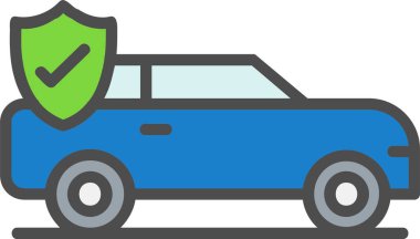 Car Insurance Vector Icon Design