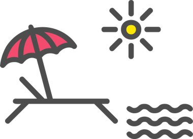 Beach Vector Icon Design