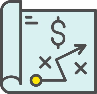 Strategic Plan Vector Icon Design