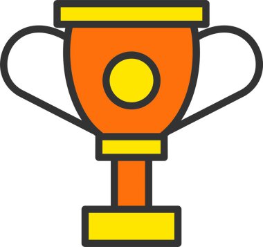 Futbol Kupası Vektör Simgesi Tasarımı