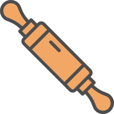 Rolling Pin Vector Icon Design