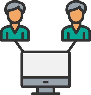 Bağlantı Vektörü Simgesi Tasarımı