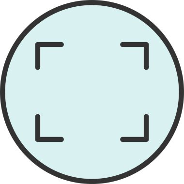 Tam Ekran Vektörü Simgesi Tasarımı