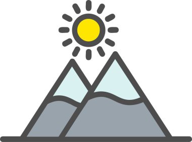 Mountain Vector Icon Design