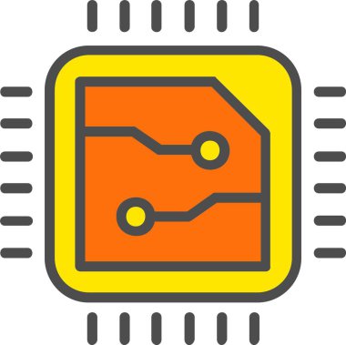 Chip Vector Icon Design