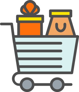 alışveriş sepeti vektör simgesi tasarım