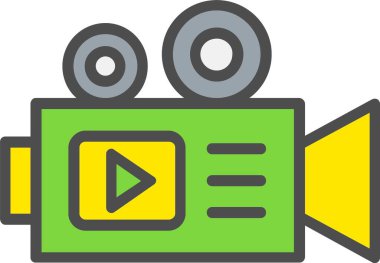 Video Camera Vector Icon Design