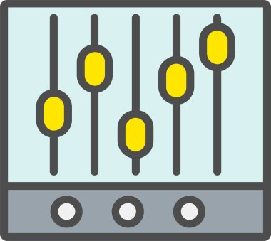 Music Equalizer Vector Icon Design