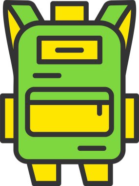 Backpack Vector Icon Design