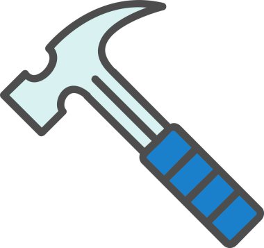 Vektör simgesi tasarım çekiç