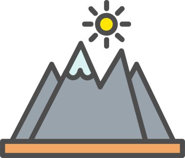 Mountain Vector Icon Design