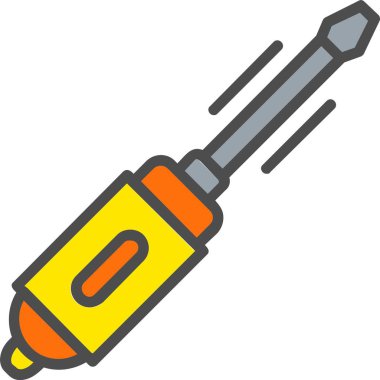 Screw Driver Vector Icon Design