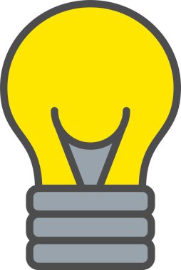 Ampul vektör simgesi tasarım