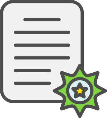 Certificate Vector Icon Design