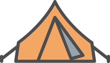 Tent Vector Icon Design