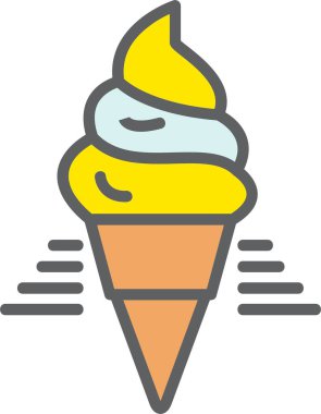 Ice Cream Vector Icon Design
