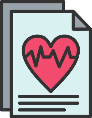 Cardiogram Vector Icon Design