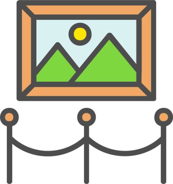 Art Gallery Vector Icon Design