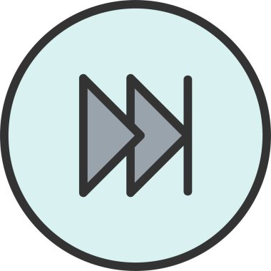 Fast Forward Vector Icon Design