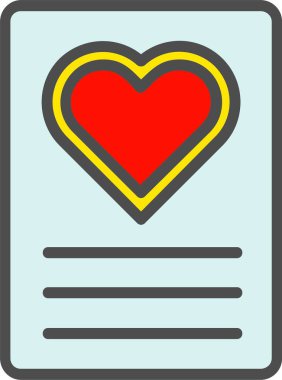 Kalp vektör simgesi tasarım