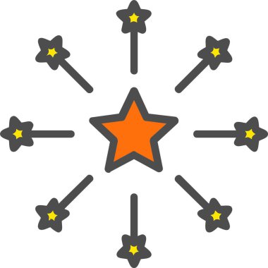 Fireworks Vector Icon Design