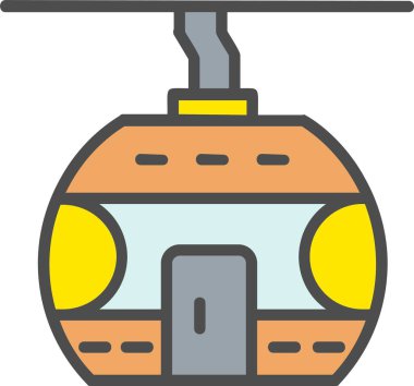 Kablo Kabin Vektör Simgesi Tasarımı