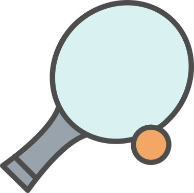 Ping Pong Vektör Simgesi Tasarımı