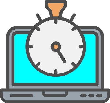 Stopwatch Vector Icon Design