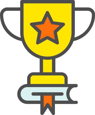 Trophy Vector Icon Design