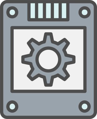 SSD Vektör Simgesi Tasarımı