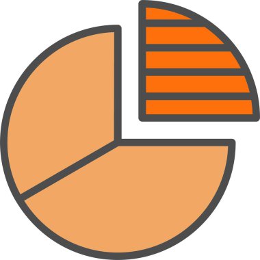 Pie Chart Vector Icon Design