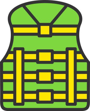 Life Jacket Vector Icon Design