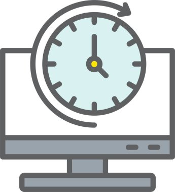 Saat vektör simge tasarımı