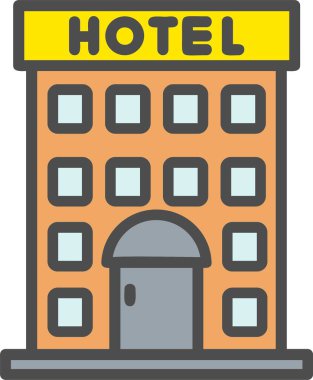 Otel Vektör Simgesi Tasarımı