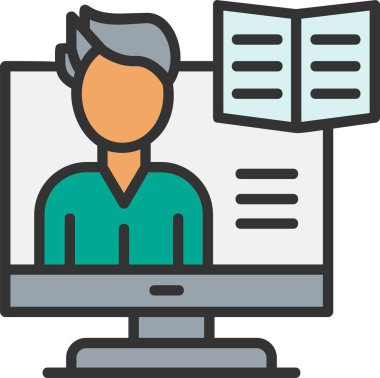 Elearning Vector Icon Design