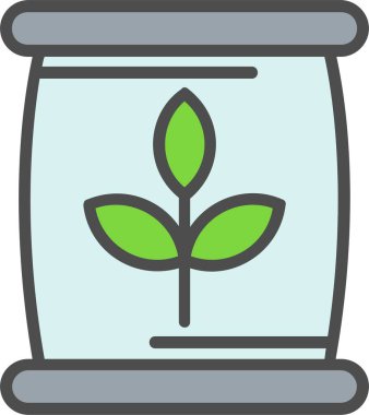 Seed Bag Vector Icon Design