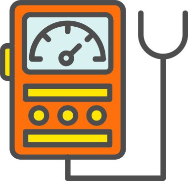 Voltmeter Vector Icon Design