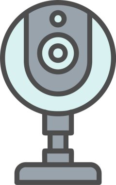 Web Cam Vektör Simgesi Tasarımı
