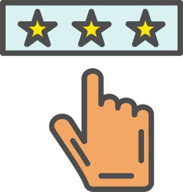 Rating Vector Icon Design