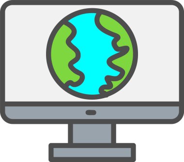 Monitor Vector Icon Design
