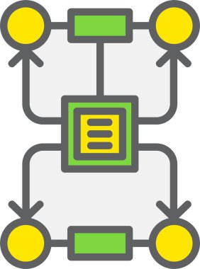 Bağlantı Vektörü Simgesi Tasarımı