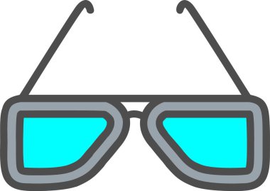 güneş gözlüğü simgesi tasarım vektör